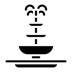 Fountain icon vector image. Can be used for Water Park.