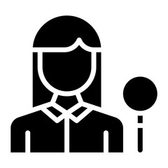 Dermatogist Female icon vector image. Can be used for Dermatology.