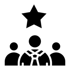 Leadership icon vector image. Can be used for Human Resource.