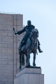 The equestrian statue of Jan Zizka in Prague