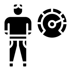 Employee Efficiency icon vector image. Can be used for Staff Management.