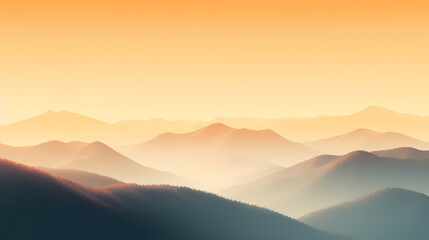 Obraz premium Majestic mountains, panoramic peaks PPT background
