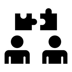 Joint Effort icon vector image. Can be used for Teamwork.