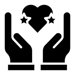 Compassion icon vector image. Can be used for Core Values.