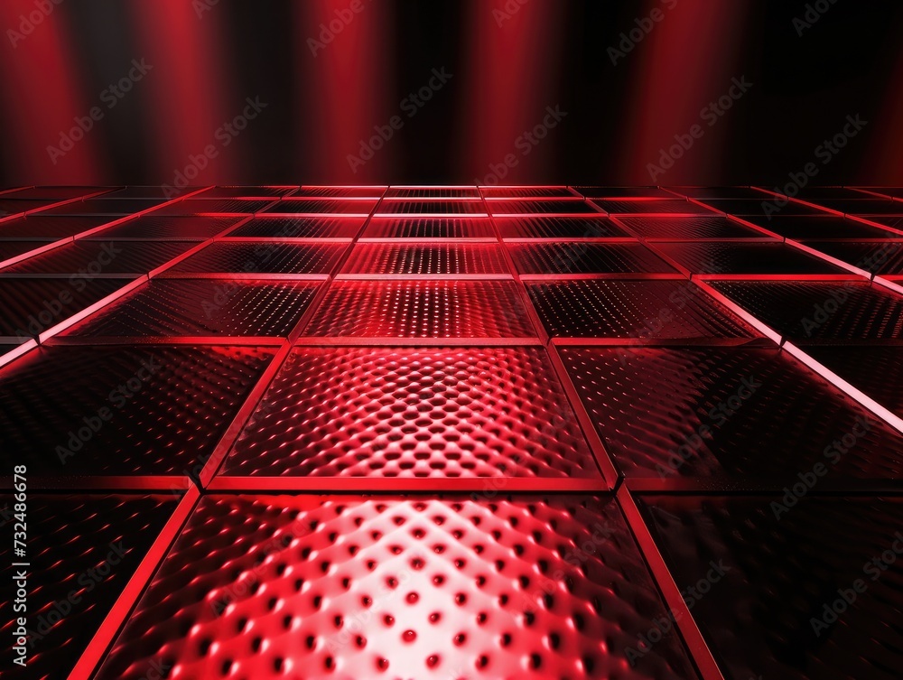 Poster abstract red and black are light pattern with the gradient is the with floor wall metal texture soft