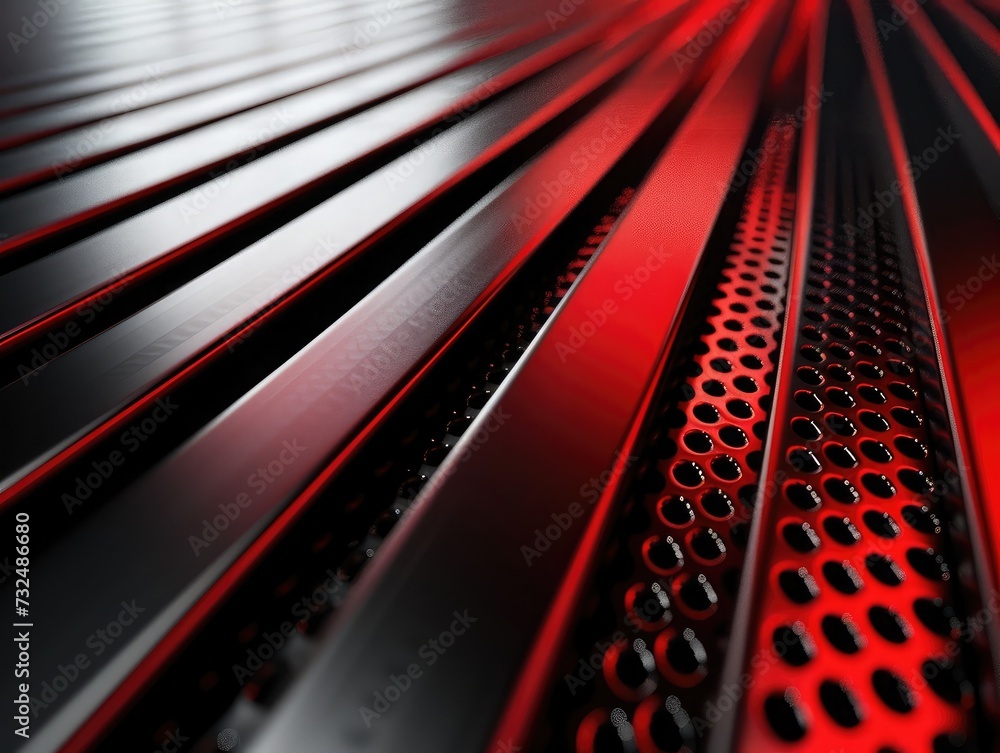 Poster abstract red and black are light pattern with the gradient is the with floor wall metal texture soft