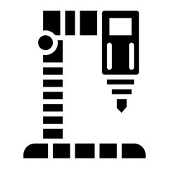 Machine Tool icon vector image. Can be used for Mass Production.