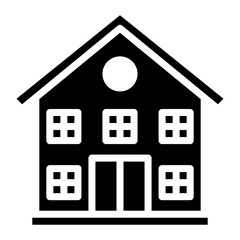 Community Center icon vector image. Can be used for Public Utilities.