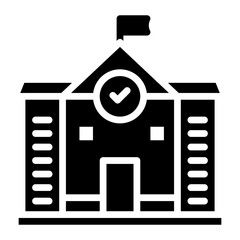 Public School icon vector image. Can be used for Public Utilities.