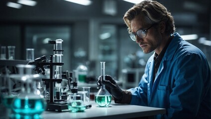 scientist working in laboratory