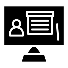 Distance Learning icon vector image. Can be used for Remote Working.