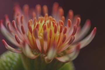 AI generated illustration of a beautiful chrysanthemum blooming in a field