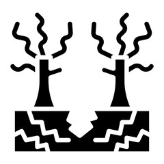 Arid Climate icon vector image. Can be used for Water Crisis.