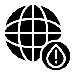 Global Water Issues icon vector image. Can be used for Water Crisis.