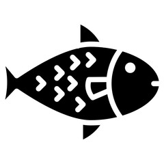 Fish icon vector image. Can be used for Fish and Seafood.