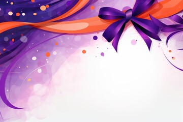 Abstract background awareness day with lavender ribbon 
