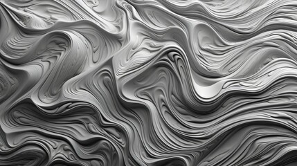 AI generated illustration of an abstract pattern of swirling liquid with dark tones and shapes