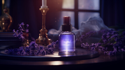 Obraz na płótnie Canvas Vivid Dreams: Lavender Elixir in a Baroque Fantasy-AI generated