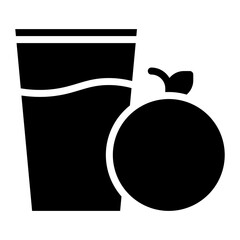 Orange Juice icon vector image. Can be used for Brunch.