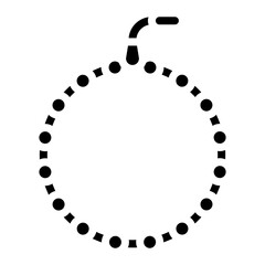 Naklejka premium Prayer Beads icon vector image. Can be used for Islamic New Year.