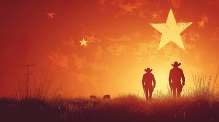 Fototapeta premium Greeting Card and Banner Design for Texas Independence Day Background