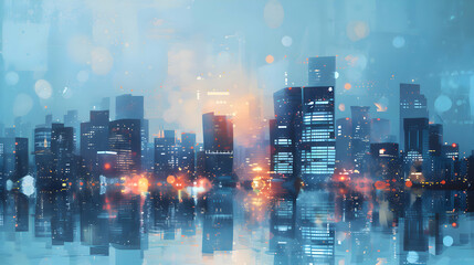 cityscape - business background - city, corporate, backdrop, skyline