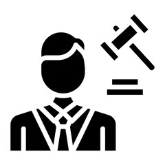 Attorney icon vector image. Can be used for Legal Services.