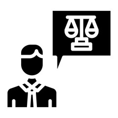 Legal Consultation icon vector image. Can be used for Legal Services.