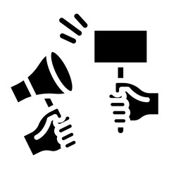 Against icon vector image. Can be used for Protesting and Civil Disobedience.