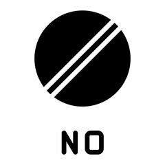 No icon vector image. Can be used for Protesting and Civil Disobedience.