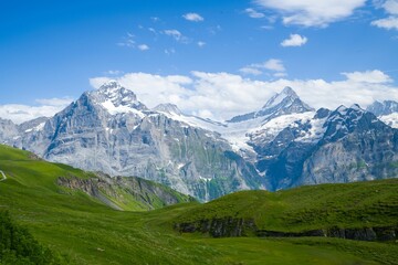 Snow mountains, hiking and sightseeing