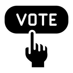 Vote icon vector image. Can be used for Protesting and Civil Disobedience.