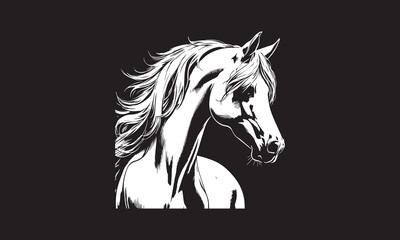 Elegant Equine Line Art: Majestic Horse Profile”
“Dynamic Horse Head Illustration: Monochromatic Beauty”
“Graceful Horse Portrait: Intricate Black and White Art”
“Stunning Horse Mane: Fine Detailed Li