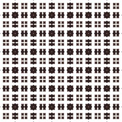 Fototapeta premium Illustration of a seamless brown-and-white graphic pattern pattern