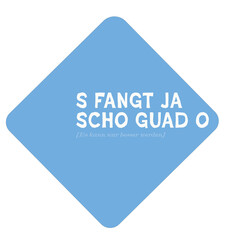 Bayrischer Motivations Spruch mit Übersetzung für Saupreißn. Lustige moderne grafische...