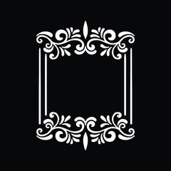 Cute Floral Ornamental Decorative Illustration Frame Background