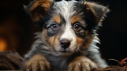 Naklejka na ściany i meble A close-up of a tiny dog or puppy. Pet