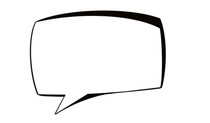 bocadillo de comic blanco para escribir dentro