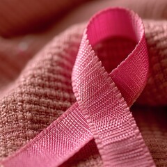 Pink Ribbon Blanket: A Symbol of Breast Cancer Awareness Generative AI