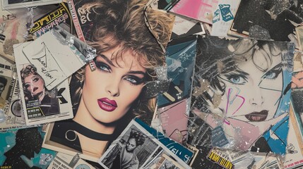80s themed scrapbook