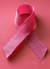 Pink Ribbon Tie: A Symbol of Breast Cancer Awareness Generative AI