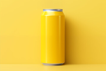 Empty aluminum can drink for advertisement