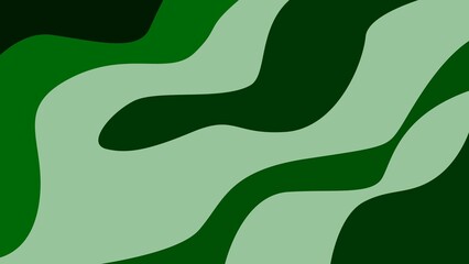 Abstract illustration with a wavy green surface against a dark background