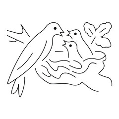 Continuous  Bird one single single line art drawing 