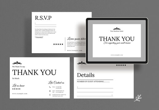 Thank You Card Layout