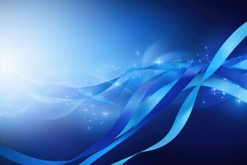 Abstract background awareness blue ribbon