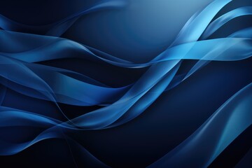 Abstract background awareness blue ribbon