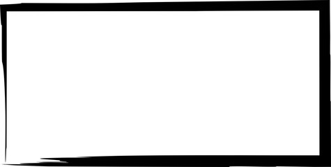 Rectangle ink empty. Text box and frames