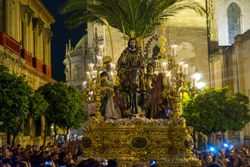 Fototapeta premium Hermandad de la Borriquita, semana santa de Sevilla 
