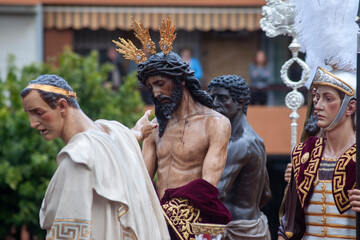 Fototapeta premium paso de misterio de la hermandad de San Benito, semana santa de Sevilla